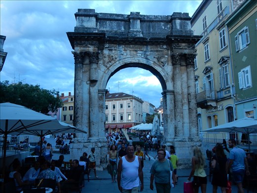Arch of Sergii Pula, Croatia. 