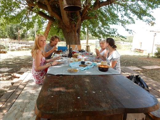 Enjoying the finished product. 