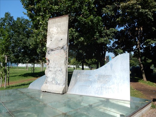 A piece of the Berlin Wall was an appropriate place to meet for the communist walking tour. Sections of the wall with really cool graffiti were sold for big bucks all around the world. 