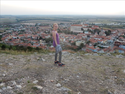 Mikulov from high atop Holy Hill. 