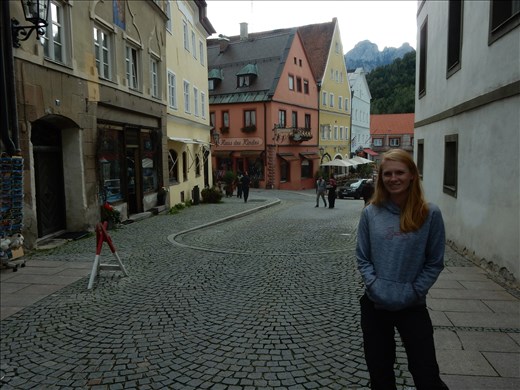 Walking the cobble stone streets of Fussen. 