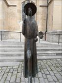A statue of St. James in Rothenburg serves as the meeting point of several important pilgrim ways. : by danidawnandstevo, Views[663]
