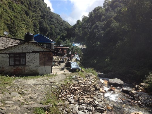 A Teahouse along the way where you could fill your water bottle and buy a $5 Snickers. 