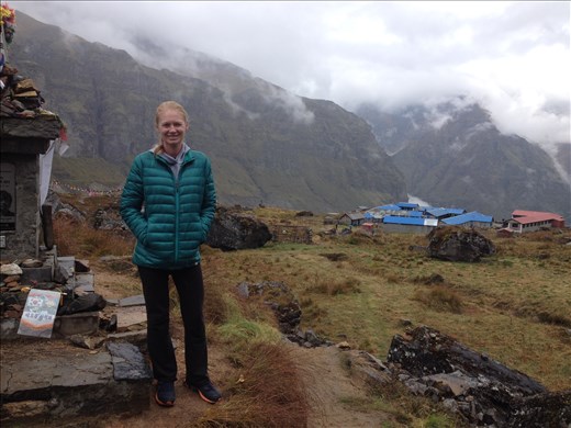Coming into ABC the weather was cold and cloudy and took away all of the views of the mountain sanctuary. 