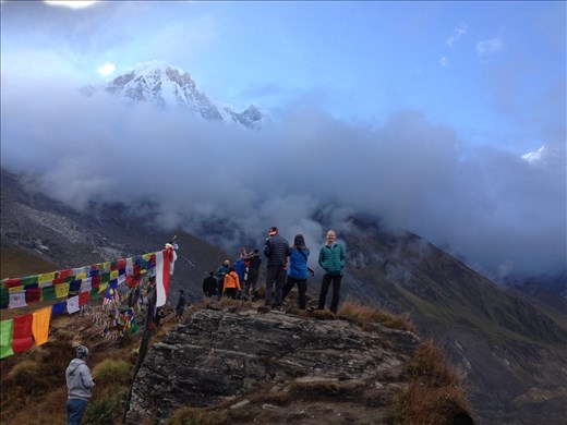 Slowly the clouds began to burn off and the mountains started to come into view. 