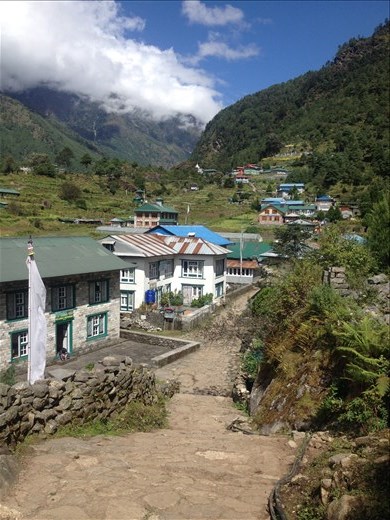One of the many villages along the way. 