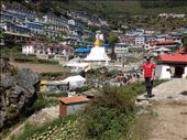 First village checkpoint Namche Bazaar. Had to spend two nights here to acclimate. : by danidawnandstevo, Views[327]