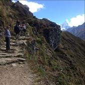Up to the top of Namche Bazaar to catch a look at Everest. : by danidawnandstevo, Views[277]