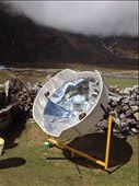 Solar oven boiling a pot of water. : by danidawnandstevo, Views[179]