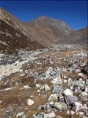 Staring at the final challange Gokyo Ri. Next day 4am start for sunrise views. : by danidawnandstevo, Views[238]