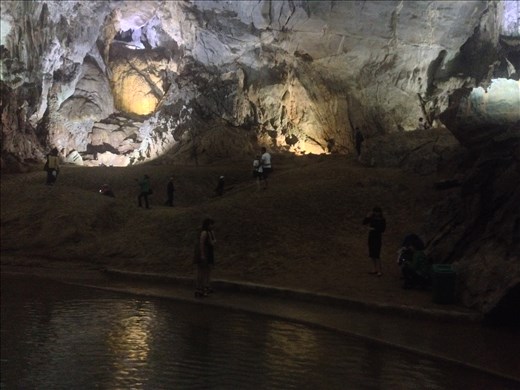 Pictures of the inside of this cave don't do it justice. It was enormous. 