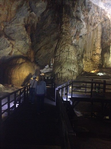 Another cave we visited was Thien Dong Cave or Paradise Cave.  