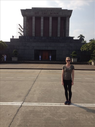 City tour in Hanoi and the revolutionary leader Ho Chi Minh's final resting place. He's know in these parts as Uncle Ho. 
