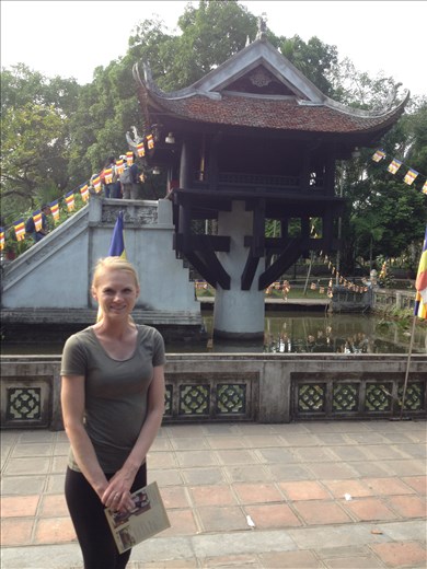 One Pillar Pagoda is regarded as one of Vietnam's two most iconic temples. It's designed to resemble a lotus blossom which is a Buddhist symbol of purity since a lotus blossoms in a muddy pond. 