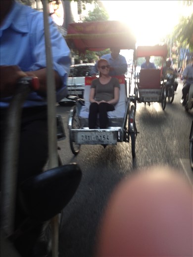 A bike ride through the streets of Hanoi. 