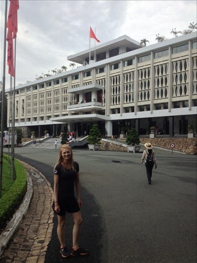 Independent Palace in Siagon. In February 1962 two pilots from Ngo Dinh Diem Republic of Vietnam Air Force sent on a raid against the Viet Cong rebelled and  flew their aircraft over the palace and bombed it. The assassination attempt of the president failed and he ordered the building demolished and reconstructed. He did not get to see the completed hall as he and his brother were assassinated in 1963. 