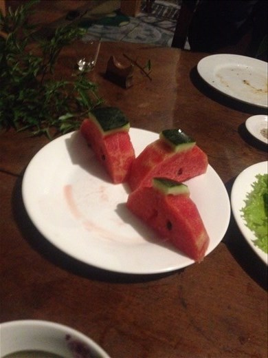 Watermelon with a handle. 