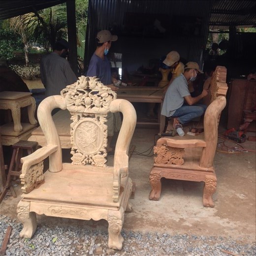 Some serious woodworking. 