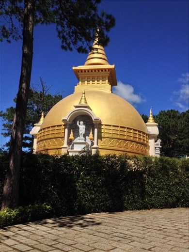 Thien Vien Truc Lam Buddhist temple in Da Lat. 