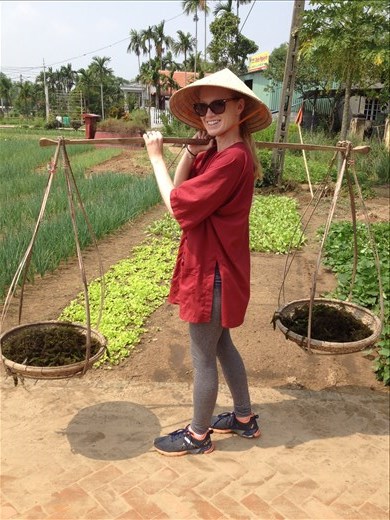 Got put to work mixing seaweed with the soil. 