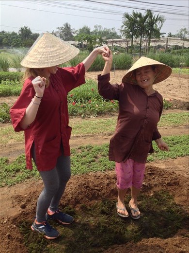 A celebratory dance for a job well done. 