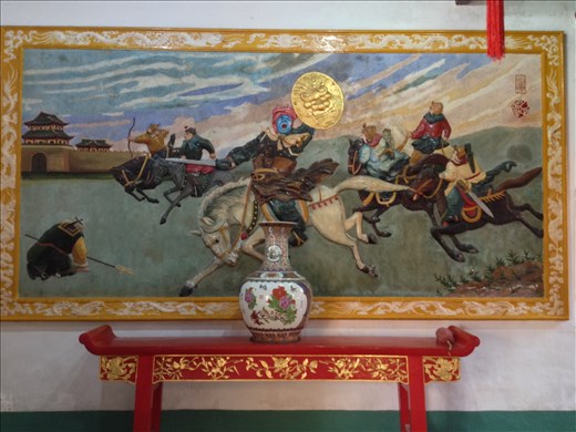 Some great artwork in the Assembly Hall. This ones called Holding Breath. 