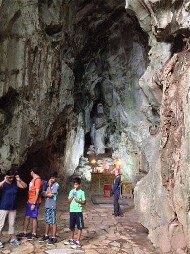 One of the many caves on the mountain. 