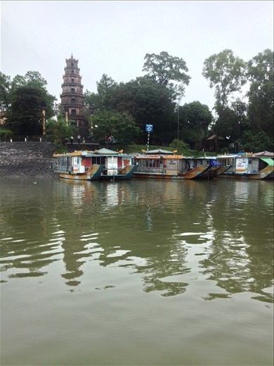 Pagoda of the Celestial Lady. Constructed in 1601 by the Nguyen Dynasty its regarded as the official symbol of the City of Hue. 