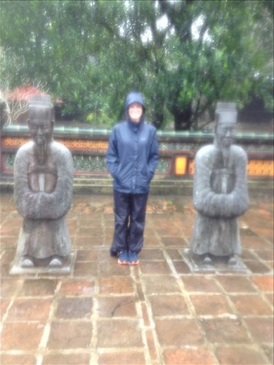 Emperor Tu Duc was a short man and thus his protectors in the afterlife must be shorter than him because he was the king. 