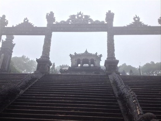 Tomb of Emperor Khai Dinh located in Chau Chu mountain near Hue. He was the twelfth emperor of the Nguyen Dynasty. 