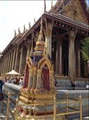 Temple of Emerald Buddha considered the palladium of the Kingdom of Thailand was wearing his winter attire. : by danidawnandstevo, Views[433]