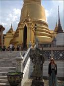 Wat Saket or Temple of the Golden Mount was just one of the many temples on the Grand Palace grounds. : by danidawnandstevo, Views[314]