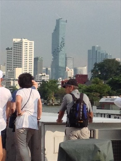 Bangkok has some strange looking building this one may be the strangest. We call it the Jenga Building. 