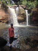 The Haew Suwat Waterfall is 25 meters high and was used in the movie The Beach. : by danidawnandstevo, Views[389]