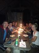 Dinner in the village after a long day hike. : by danidawnandstevo, Views[353]