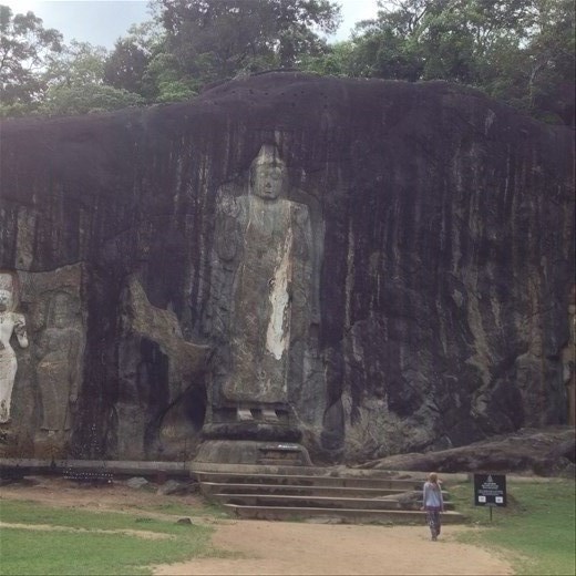 Buduruwagala ancient temple.