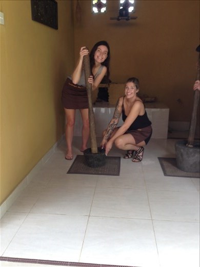 Balinese cooking class. 