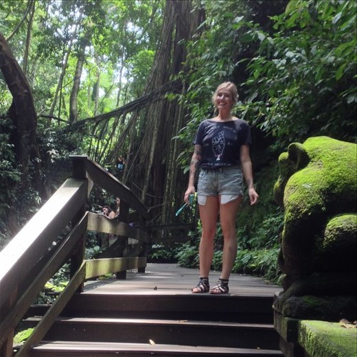 Tori at the Monkey Forest