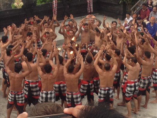Kecak dance show at the temple