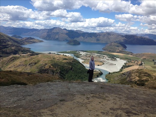 Lake Wanaka from high atop Rocky Mountain. 
