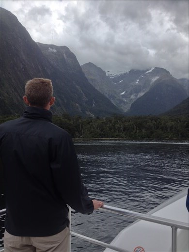 Milford Sound boat ride. 