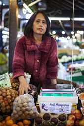 While full of affable characters Fremantle is also home to many cultures. Ms Fan who is from China is one of the local fresh food market sellers.: by danielcraig, Views[336]