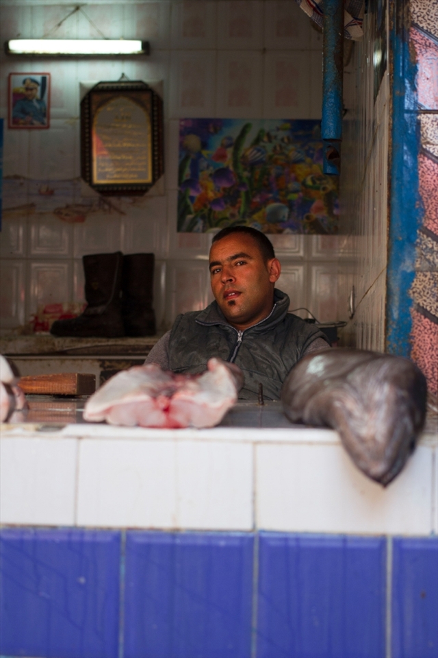 The fish market in Essaouira is rarely visited by tourists. Here you can find numerous varieties of ocean fish but the sanitary conditions are far from European standards.