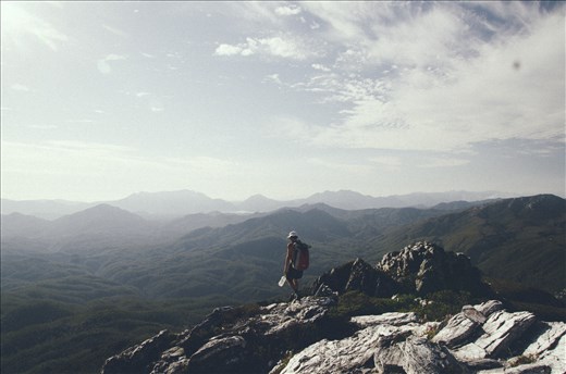 Hiking out from Frenchman's cap