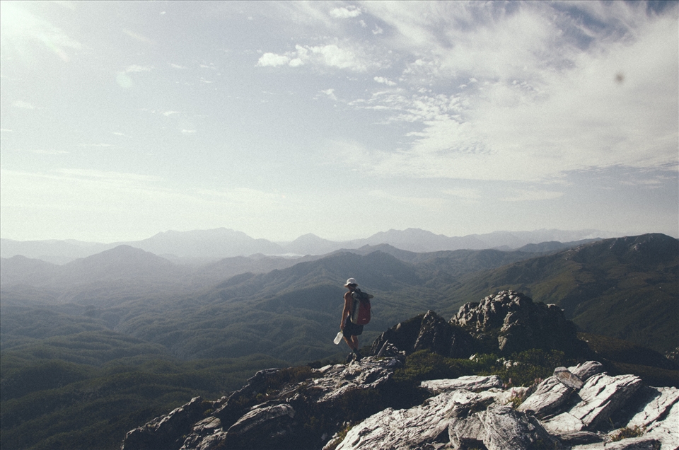 Hiking out from Frenchman's cap
