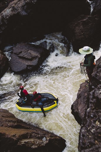 Descending towards rock Island bend