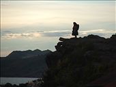 A lady looks out at sunset on Lake Titikaka, the island of Tikelae.: by daniellewatkins, Views[319]