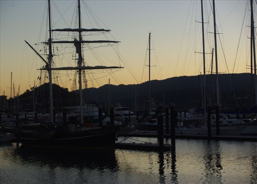 An evening on the docks.