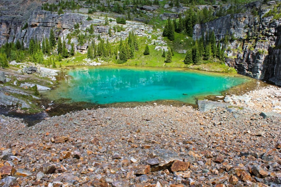 The serene and powerful colours of lakes in Lake Ohara National Park, Canada
