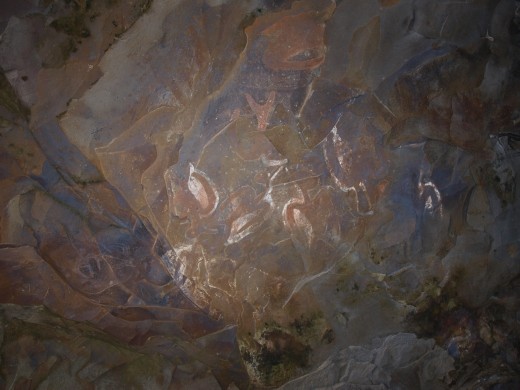 Ana Kai Tangata - cave paintings